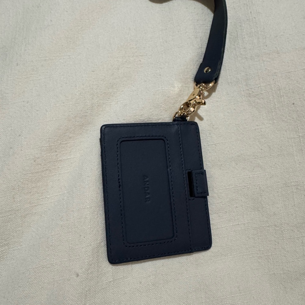 Navy Key & Card Holder